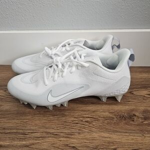 Nike Alpha Huarache 8 Pro Lacrosse Football Cleats White CW4439-110 Mens